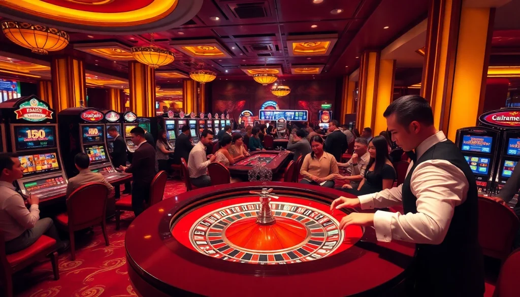 Showcasing a vibrant scene at Nhà cái TV88, players excitedly engaging at a roulette table.